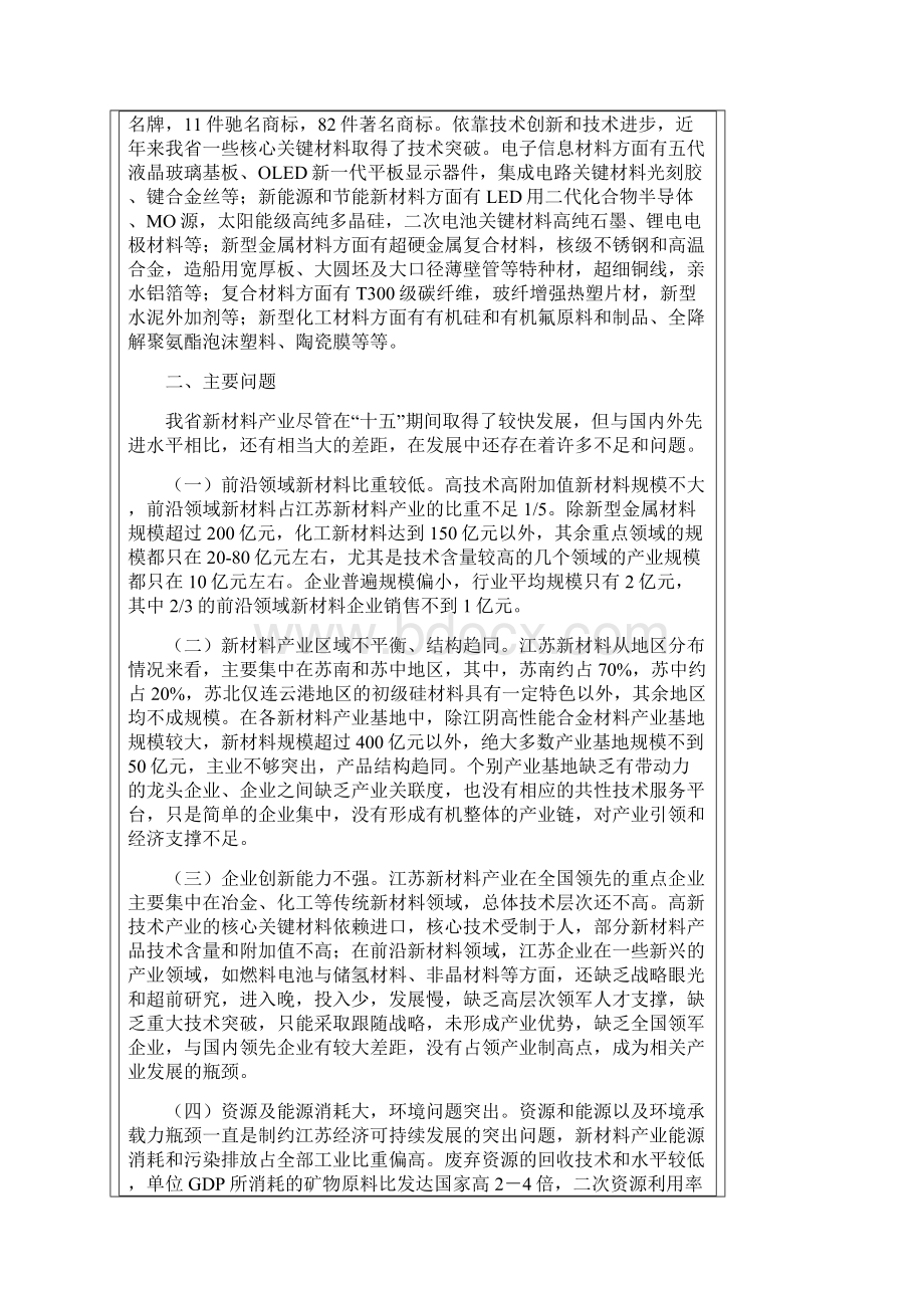 江苏省前沿领域新材料产业规划纲要Word文档格式.docx_第3页