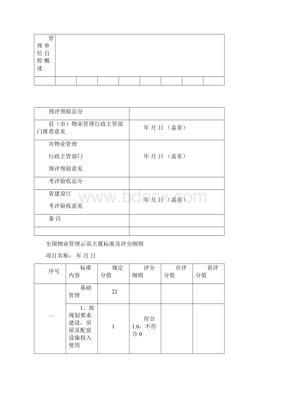 河南省物业管理示范大厦达标申报表.docx_第2页