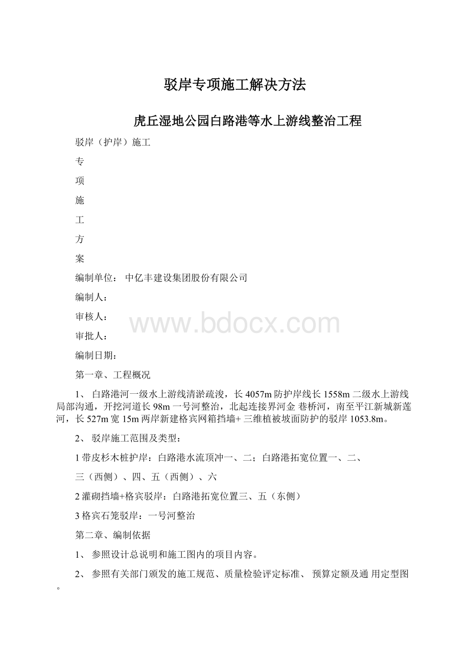 驳岸专项施工解决方法Word文档下载推荐.docx_第1页