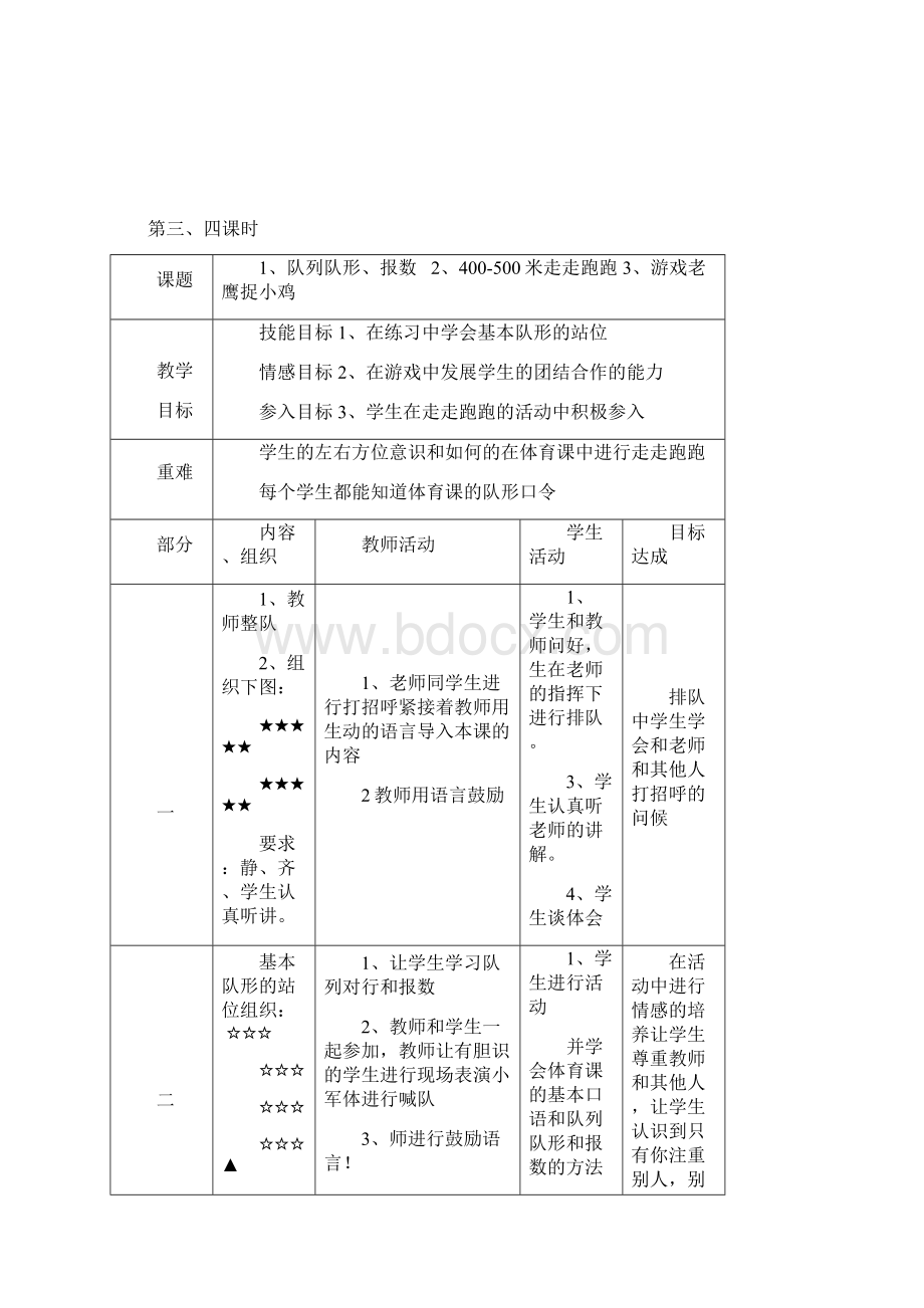 最新小学五年级下册体育全册教案.docx_第3页