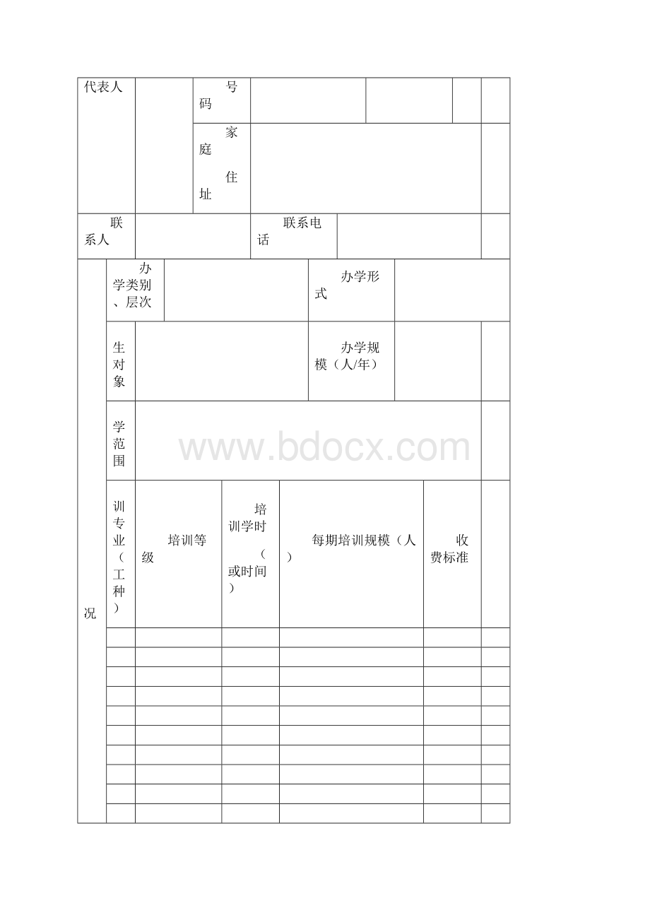 成都民办职业培训学校申请表Word格式文档下载.docx_第2页