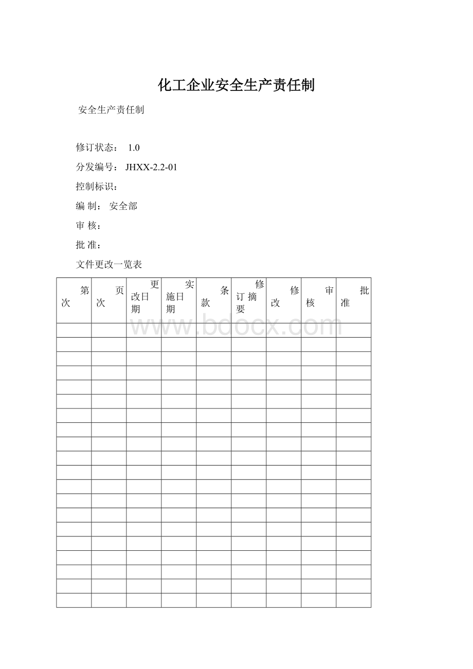 化工企业安全生产责任制.docx_第1页