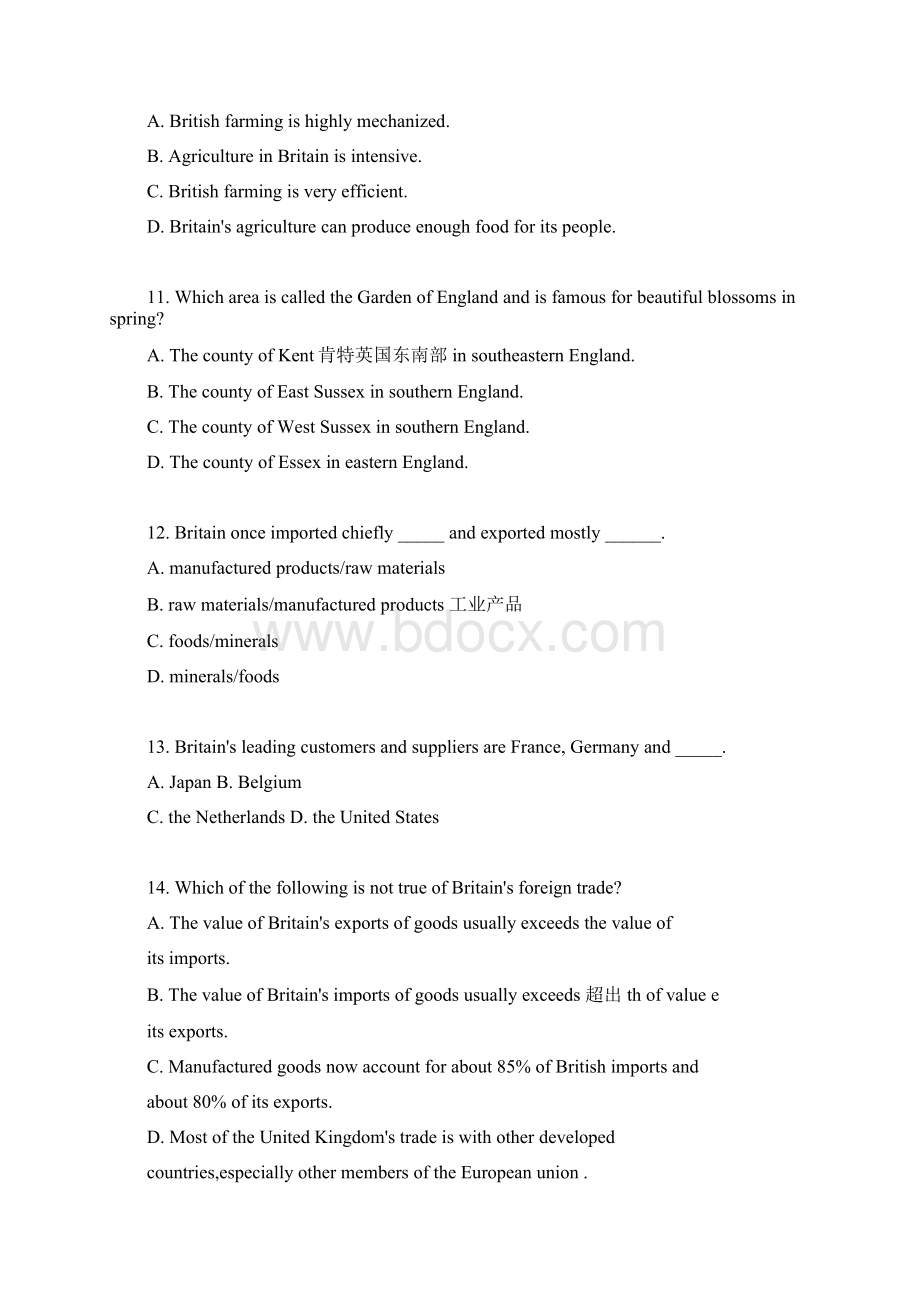 英语国家概况试题和答案1.docx_第3页