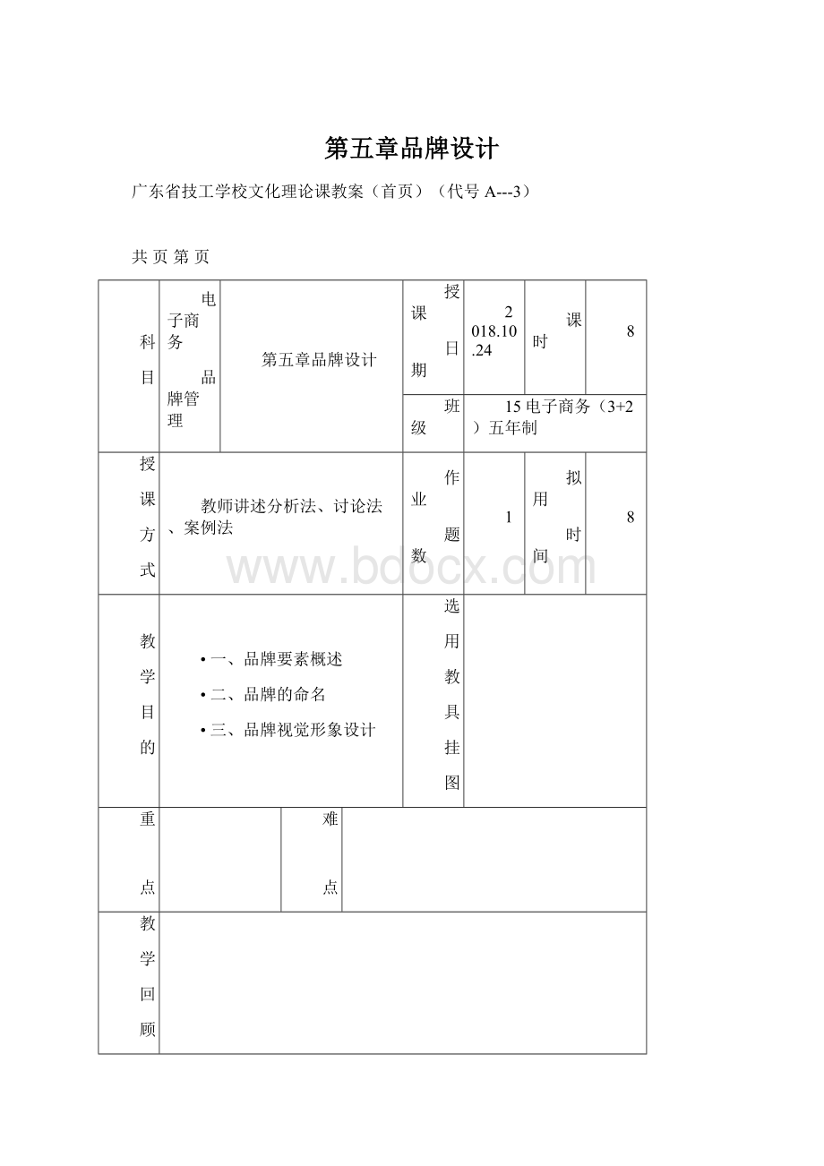 第五章品牌设计.docx