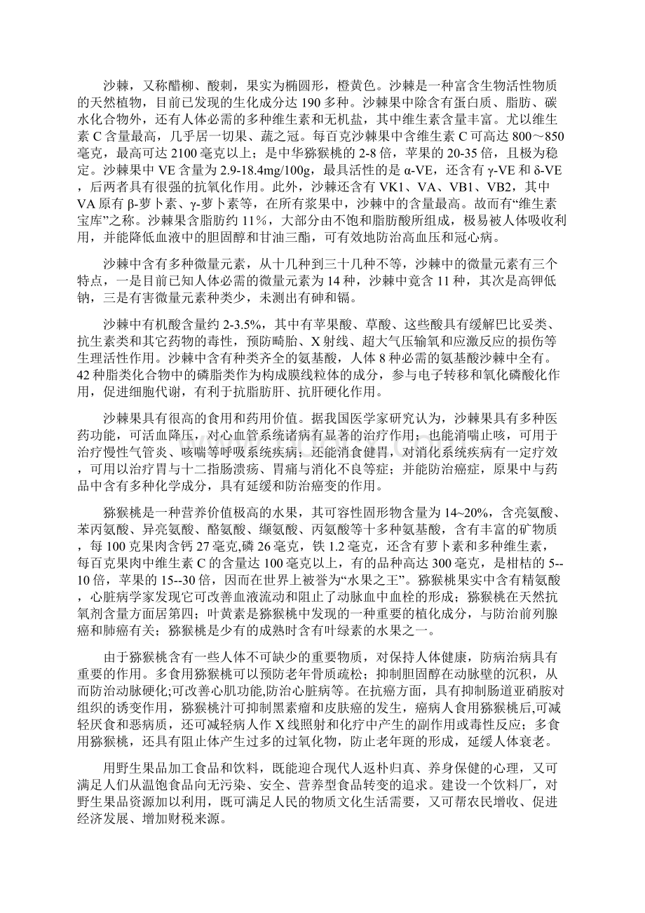 成立果汁饮料厂项目可行性实施报告Word格式文档下载.docx_第3页