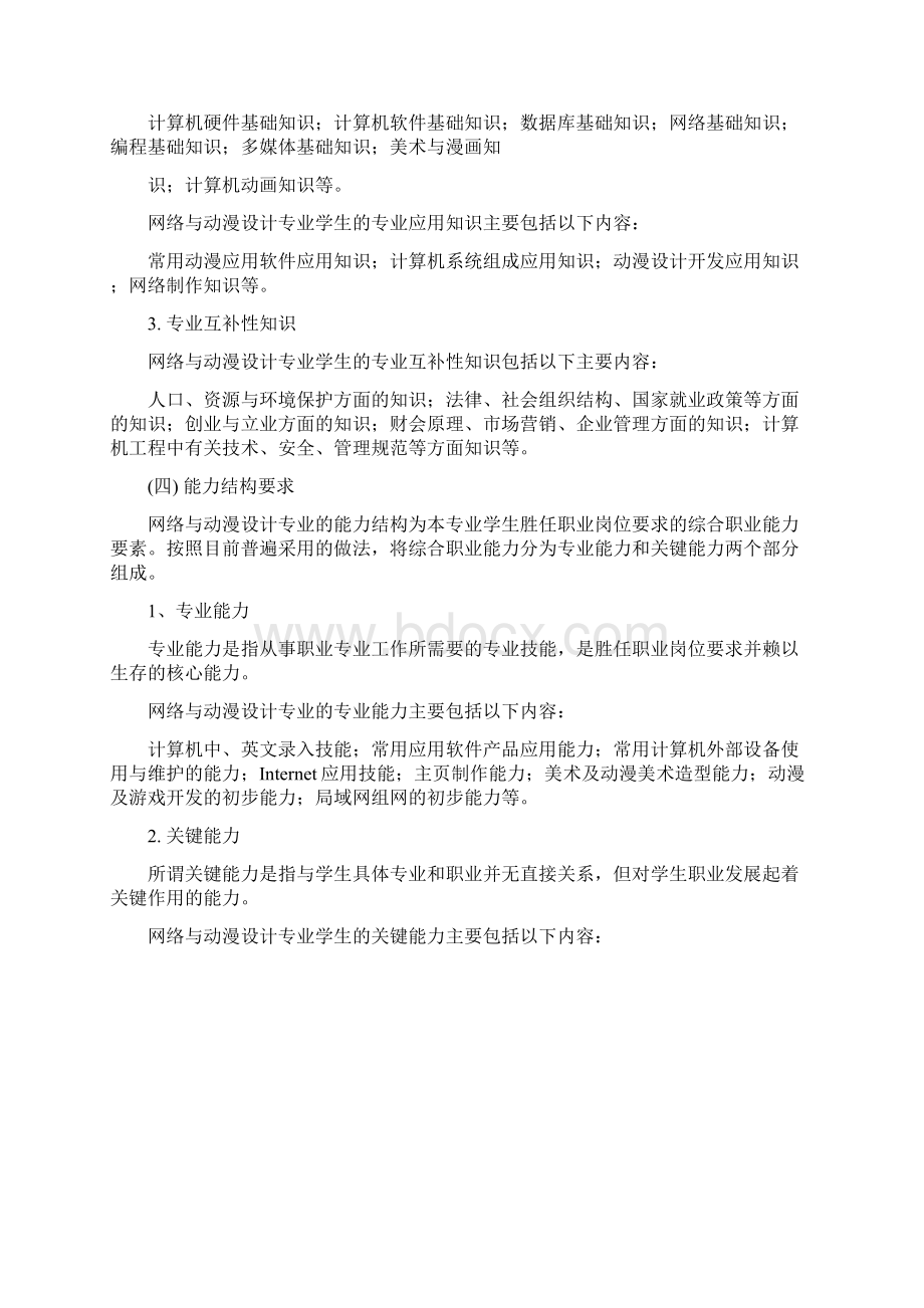 计算机动漫与游戏制作专业教学计划Word格式文档下载.docx_第2页