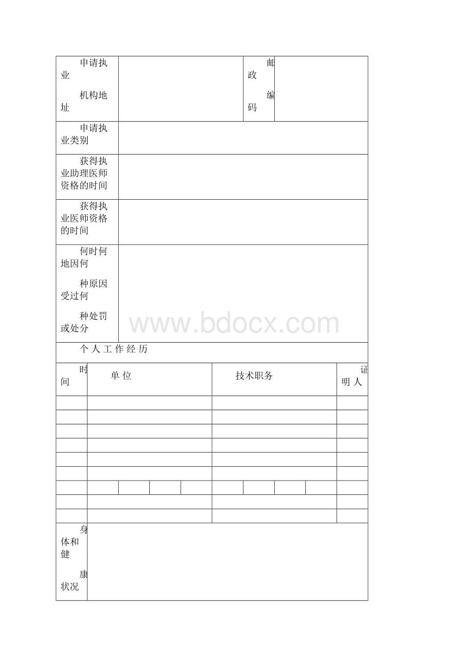 医师资格审核申请表Word下载.docx_第3页