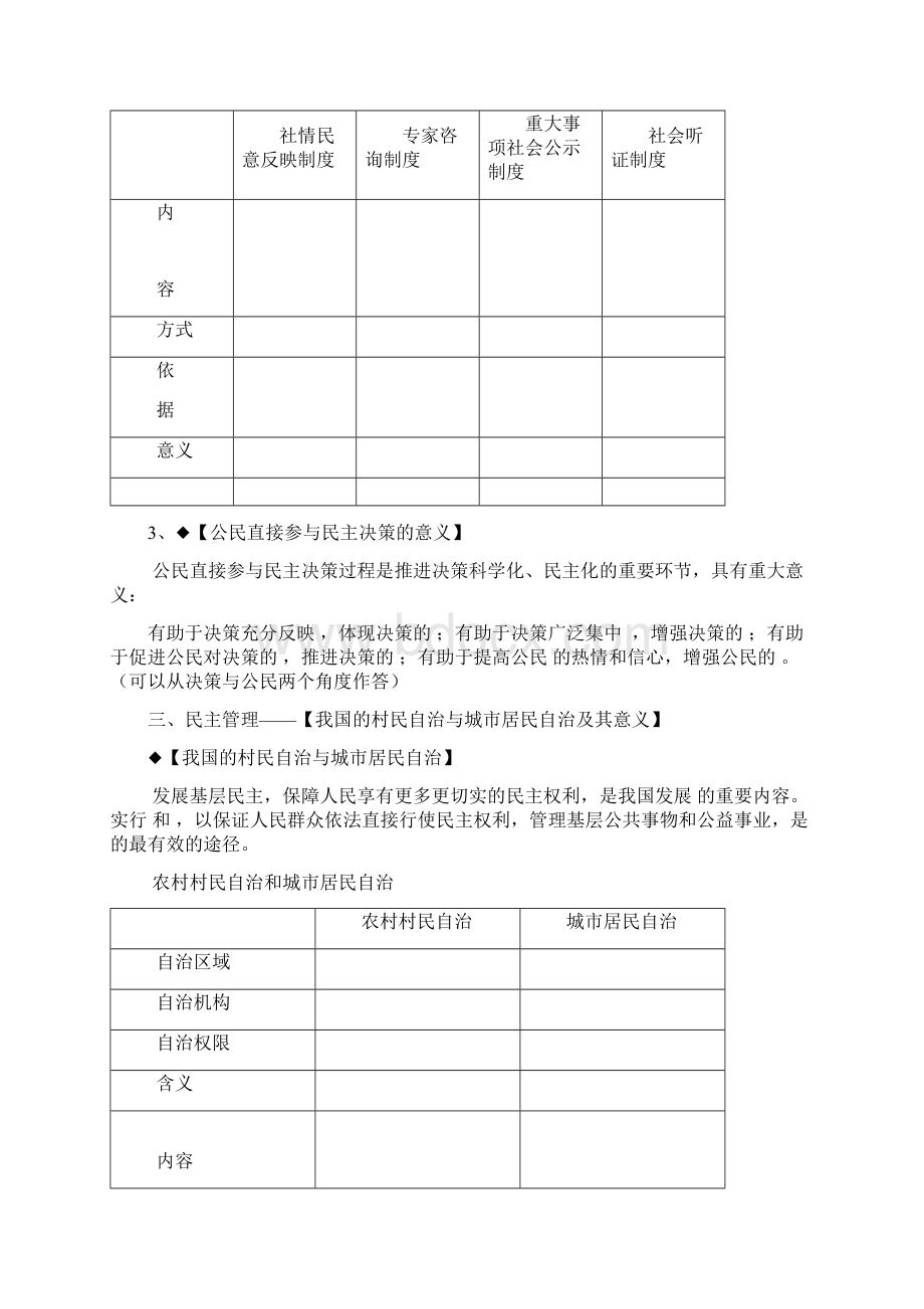 《我国公民的政治参与》学案Word格式.docx_第3页