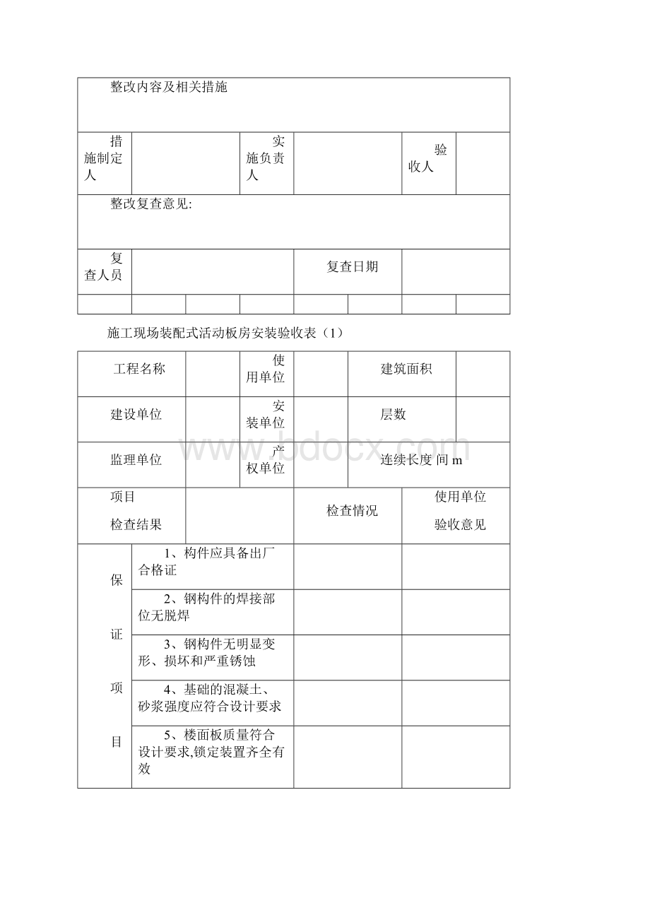 建筑工程各类安全生产检查记录表模板范本.docx_第2页