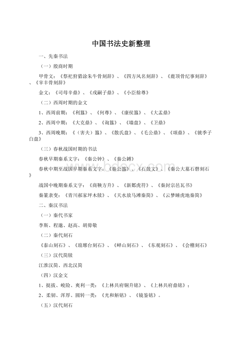 中国书法史新整理Word格式文档下载.docx