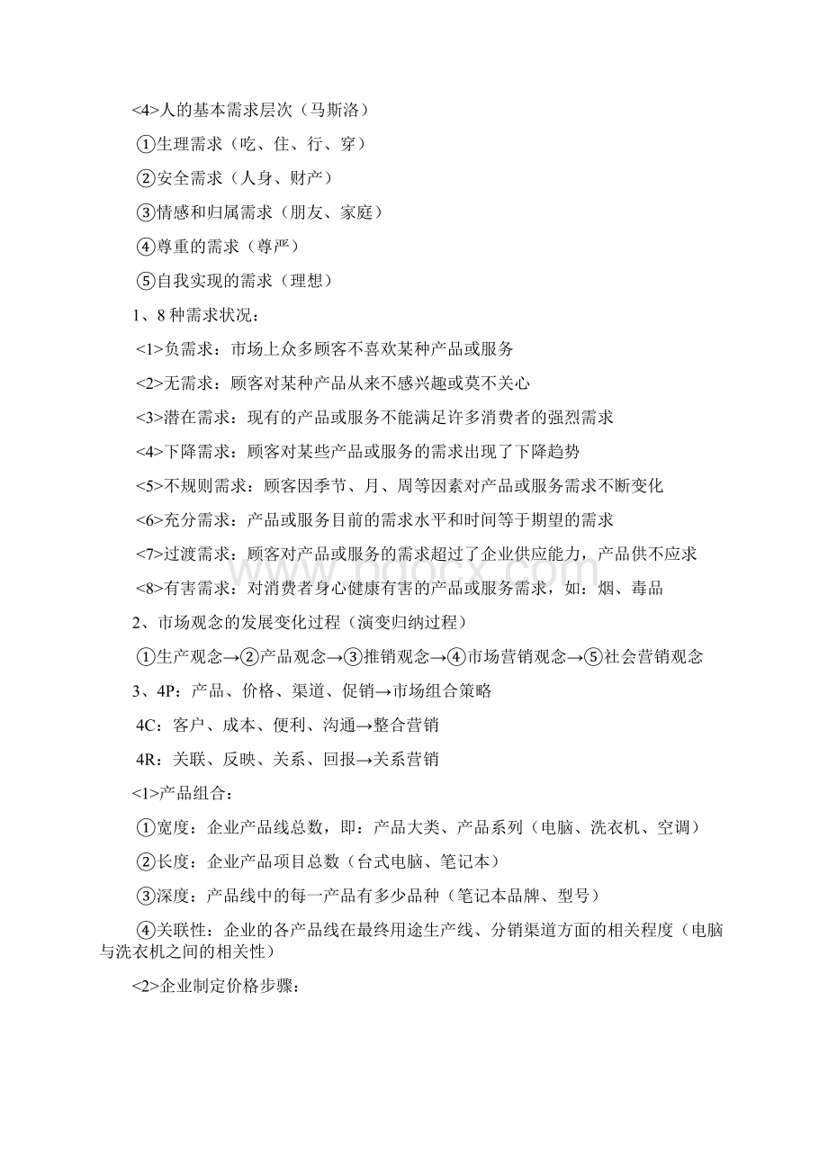 高级营销员考证知识点汇总Word文档下载推荐.docx_第3页