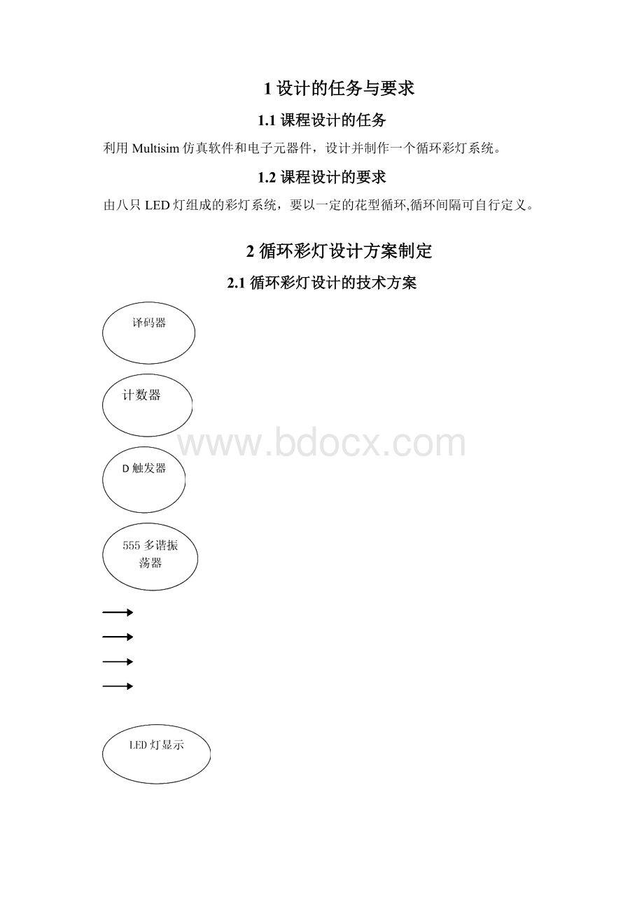 循环彩灯系统设计.docx_第2页