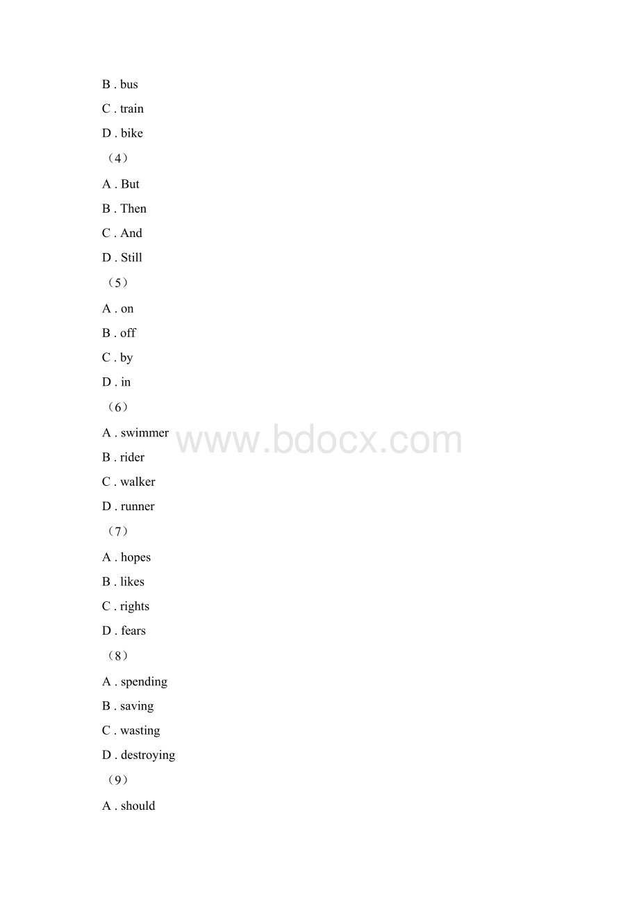 牛津版深圳广州学年初中英语七年级上册期末复习题型专练完形填空B卷Word文件下载.docx_第2页