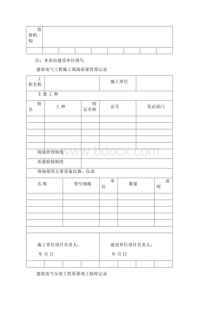 某电气安装 工程竣工验收报告.docx_第3页