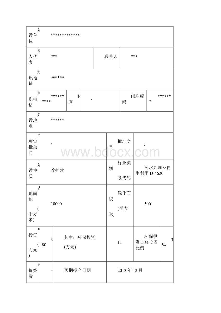 羽绒厂污水处理工程环评报告表.docx_第2页