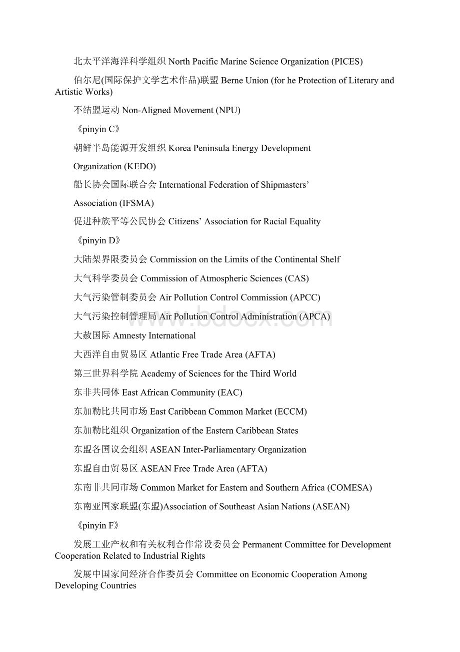 国际与区域组织英文缩略语.docx_第2页