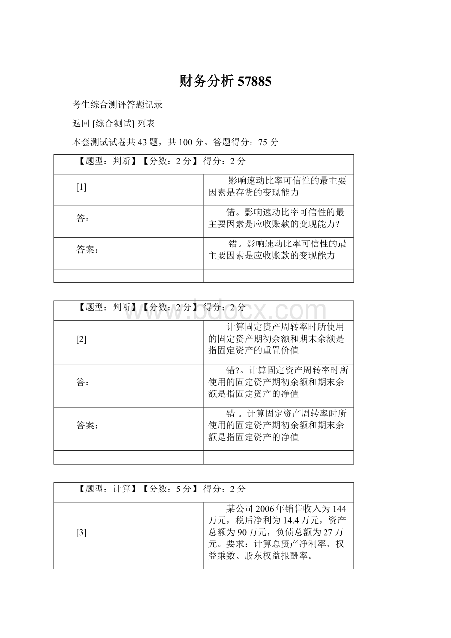 财务分析57885Word格式文档下载.docx