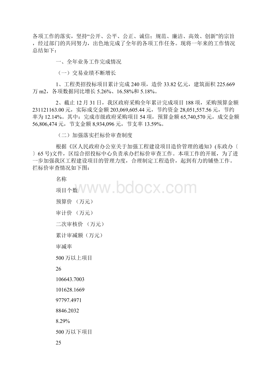 招投标工作总结3篇Word文档下载推荐.docx_第3页