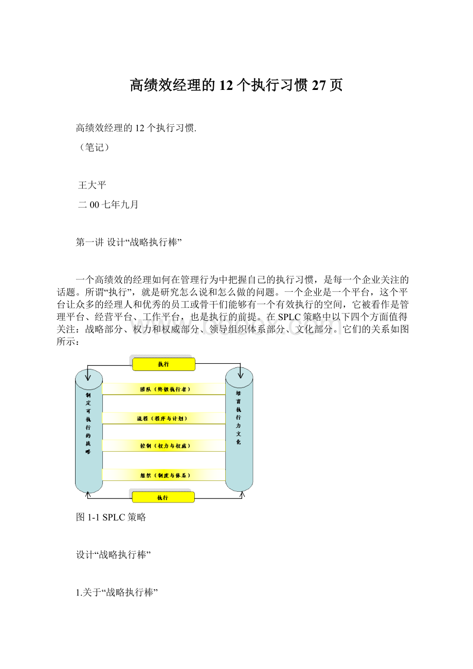 高绩效经理的12个执行习惯27页.docx_第1页