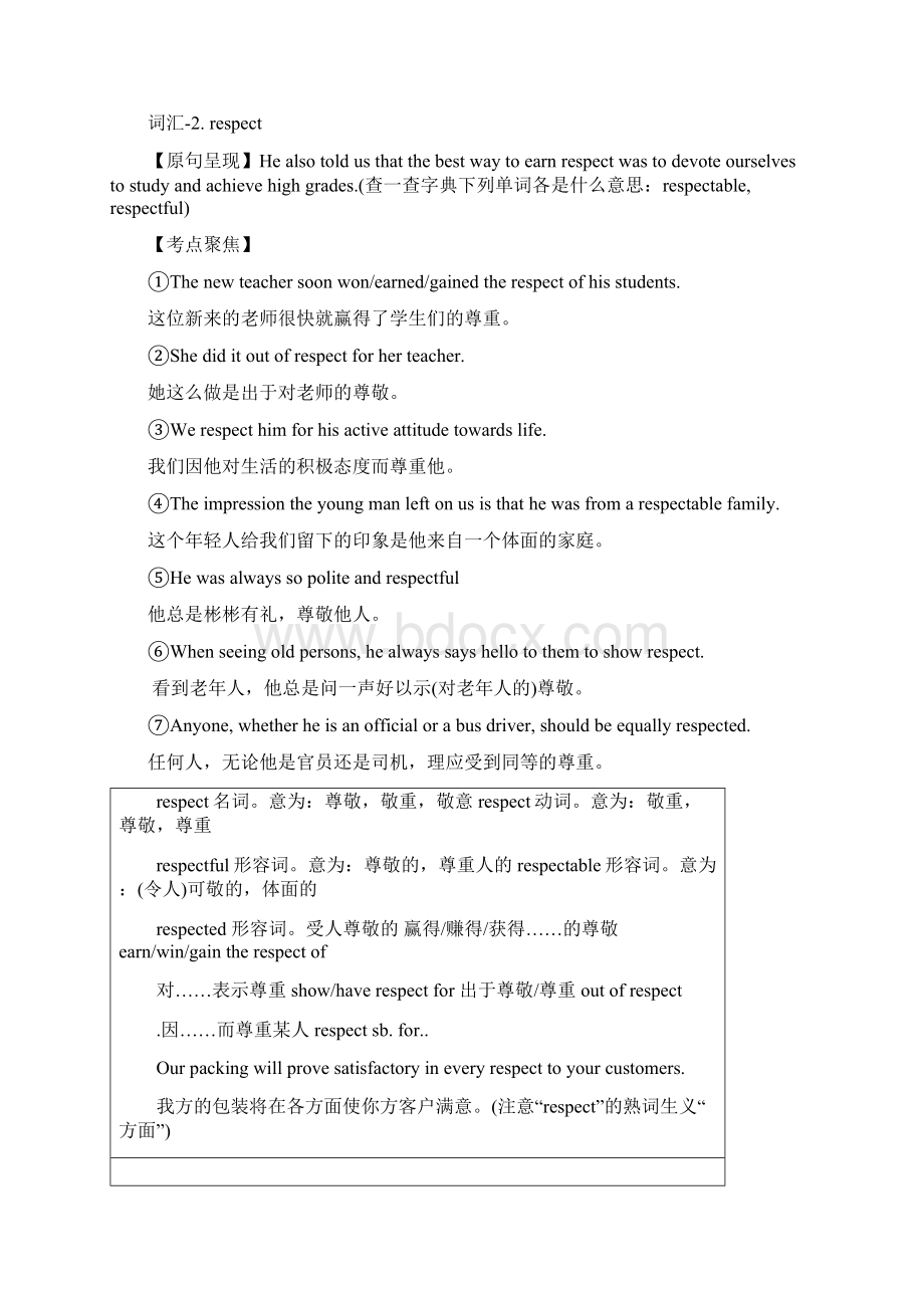 高中英语 模块一 Unit 1 School life词汇句型突破 牛津译林版1.docx_第3页