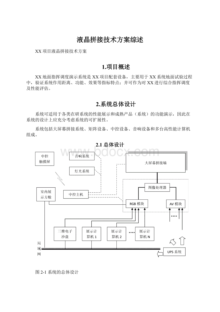 液晶拼接技术方案综述.docx_第1页