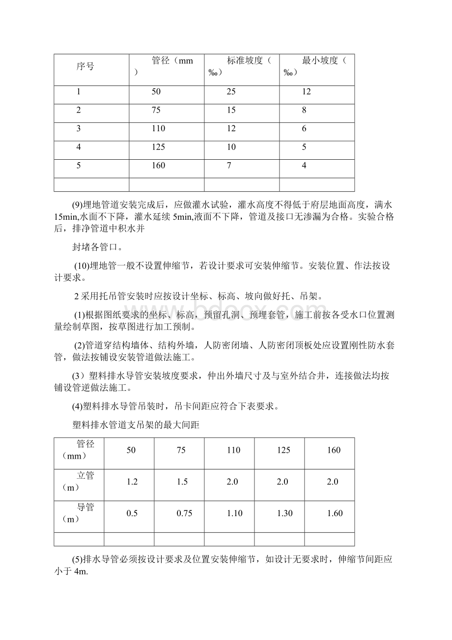 室内UPVC塑料排水管道安装Word格式文档下载.docx_第3页