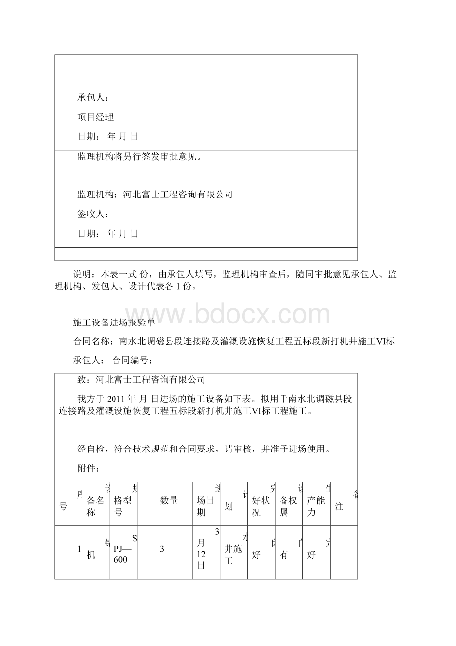 某水井工程开工报审资料表格.docx_第3页