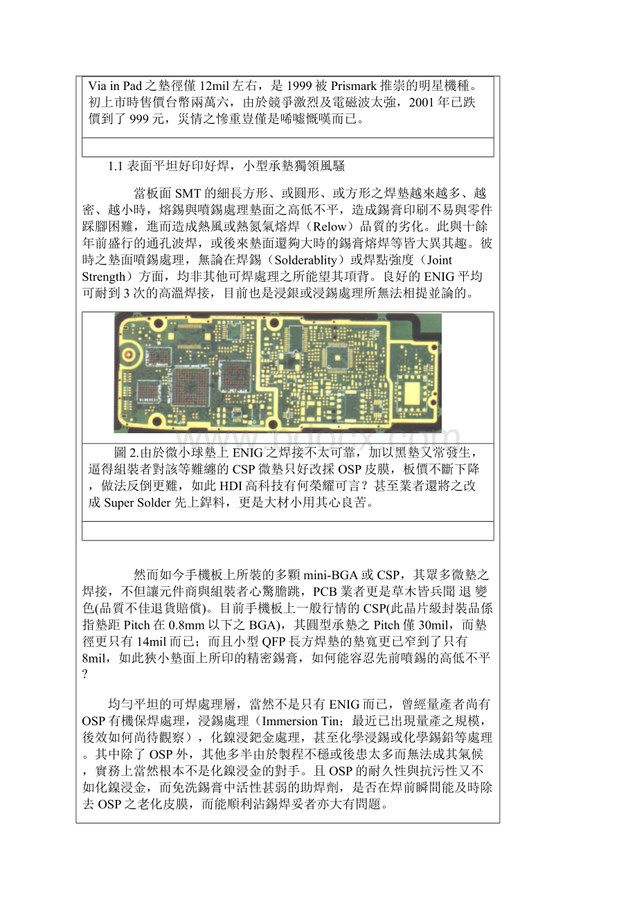 化镍浸镀金焊接黑垫之探究与改善上篇0707Word格式.docx_第2页