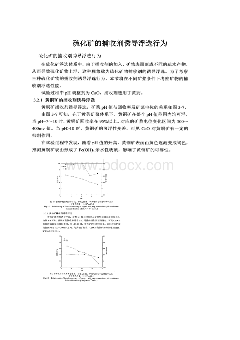 硫化矿的捕收剂诱导浮选行为.docx