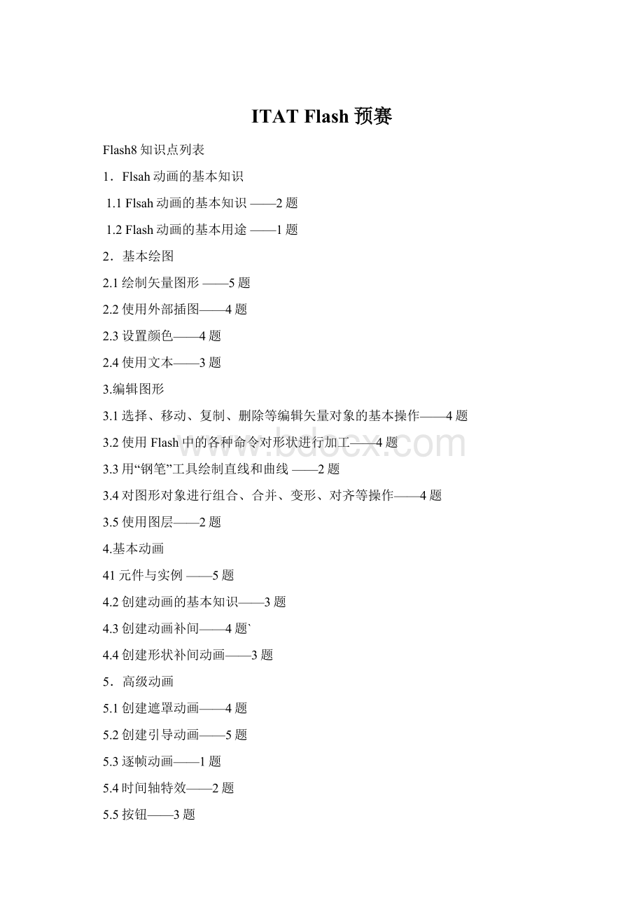 ITAT Flash预赛Word格式.docx