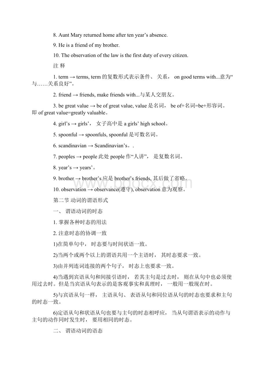 高考英语短文改错测试重点及分类解析.docx_第2页