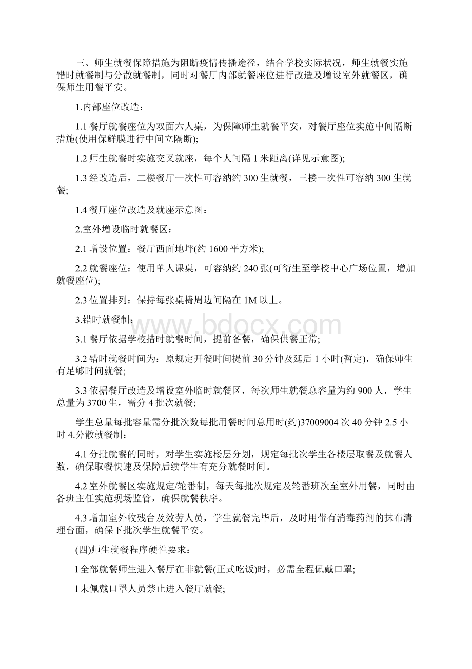 疫情防控期间师生就餐保障方案范文疫情防控期间师生就餐保障方案范文疫情防控期间食堂就餐提示.docx_第2页