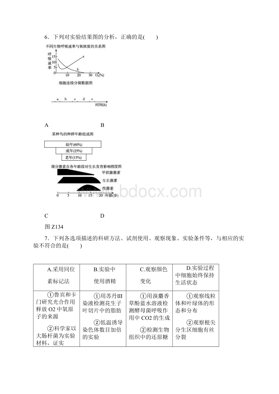 高考生物二轮复习 专题限时集训13 考纲规定的基础实验及实验设计.docx_第3页