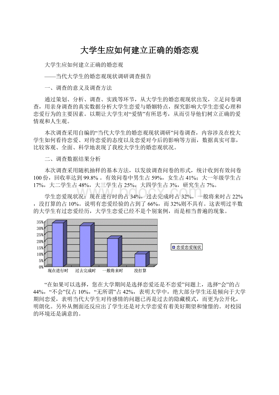 大学生应如何建立正确的婚恋观Word文件下载.docx