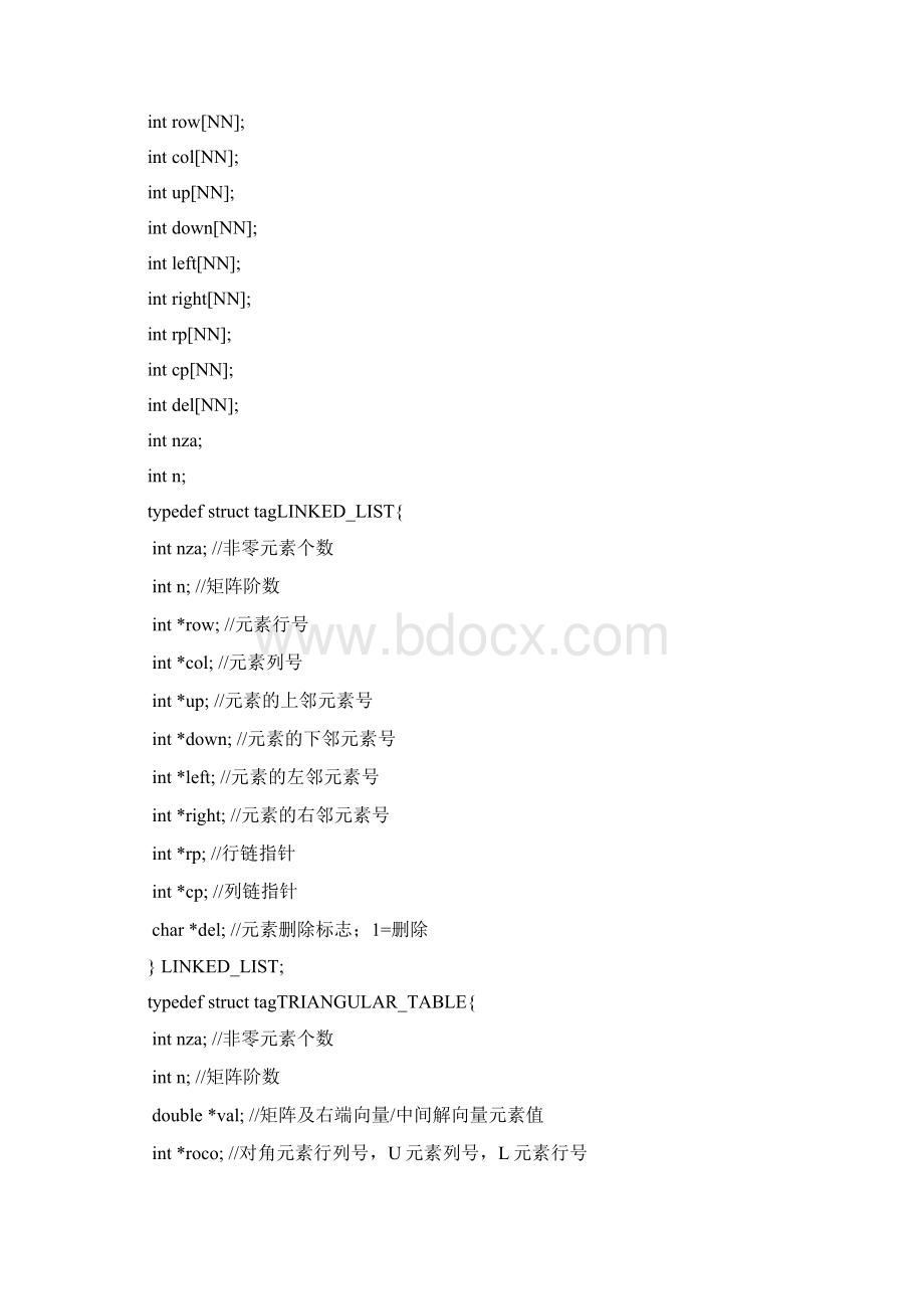 利用稀疏矩阵的程序Word文档下载推荐.docx_第2页