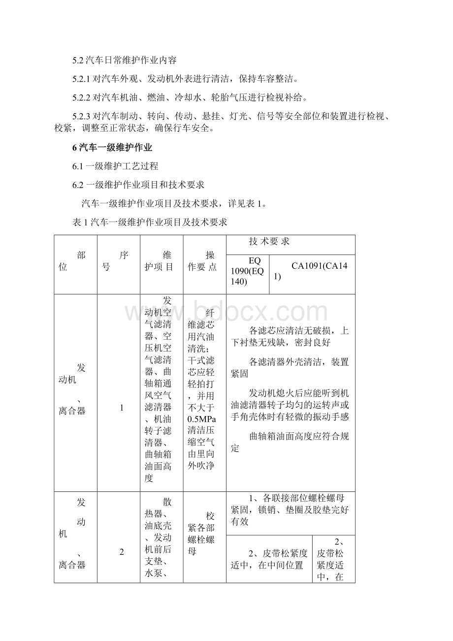 汽车维护工艺规范.docx_第3页