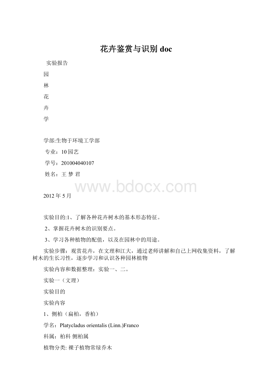 花卉鉴赏与识别doc.docx