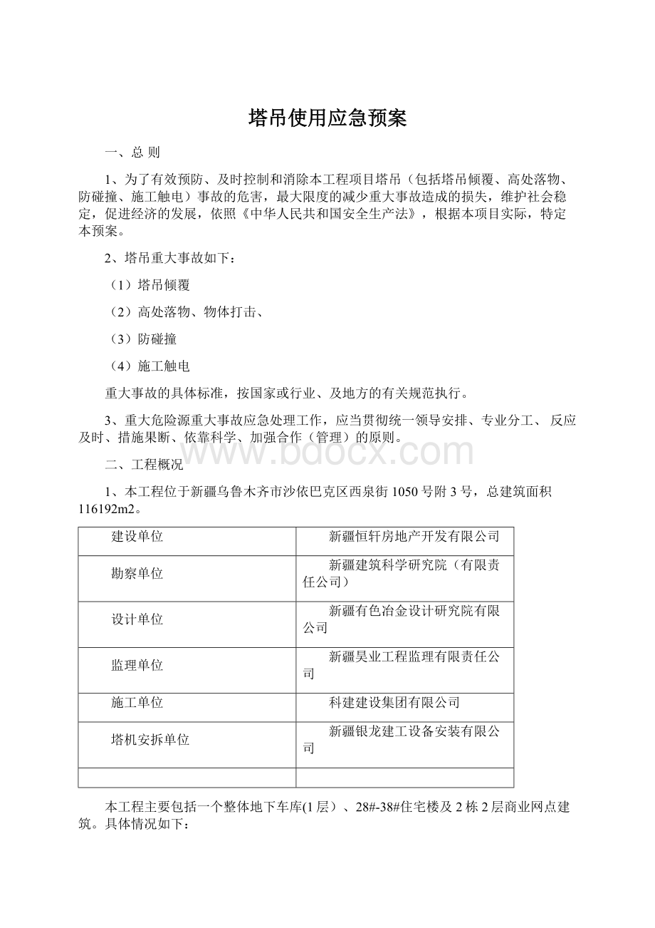 塔吊使用应急预案.docx