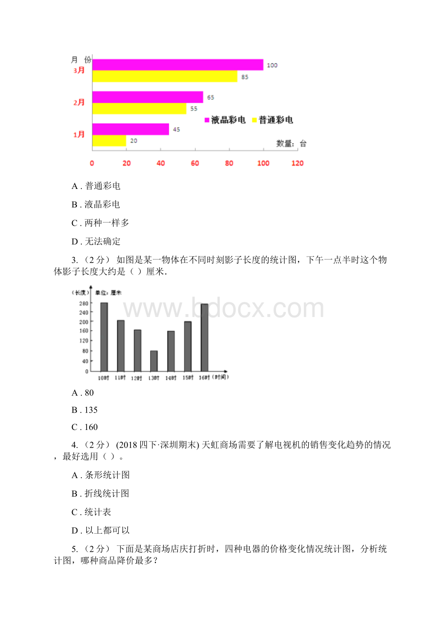 苏教版数学五年级上册第六单元统计表和条形统计图二同步练习2C卷Word格式文档下载.docx_第2页