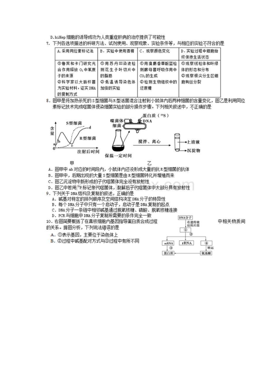 朝阳高三生物试题及答案.docx_第3页