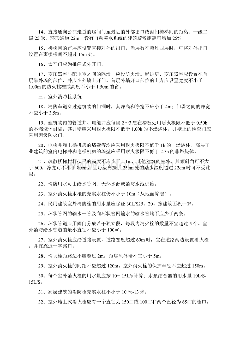 消防工程师考试复习必看127条Word文档下载推荐.docx_第2页