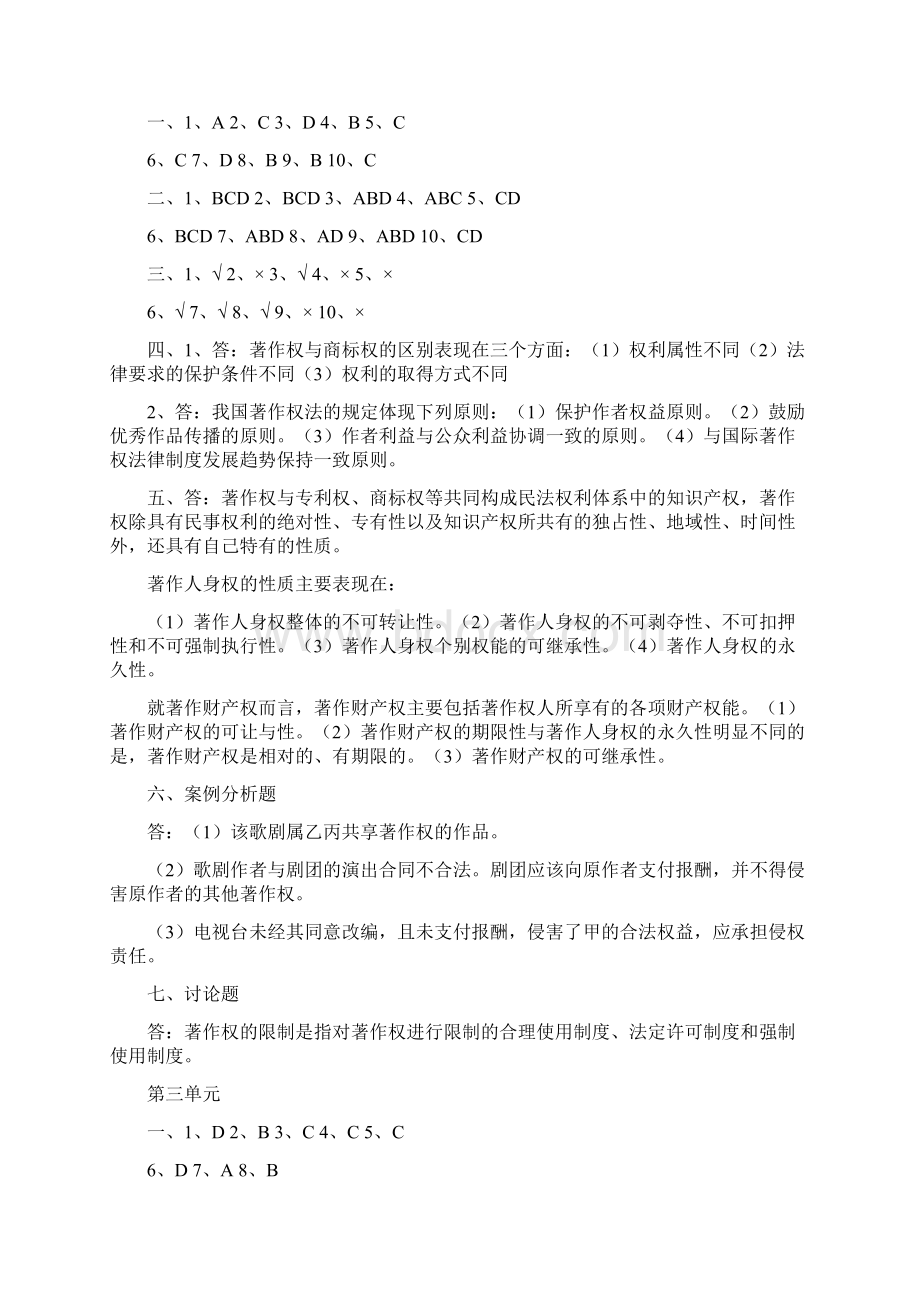 党校本科《知识产权法》作业答案Word格式.docx_第2页