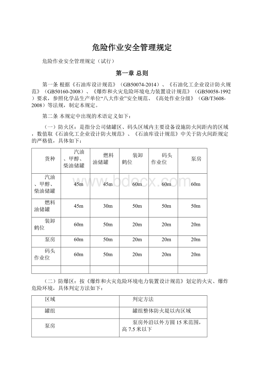 危险作业安全管理规定.docx