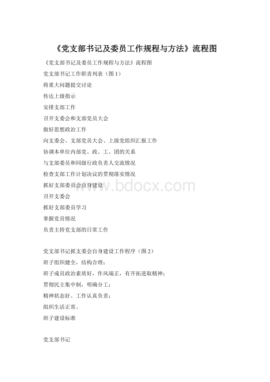 《党支部书记及委员工作规程与方法》流程图.docx