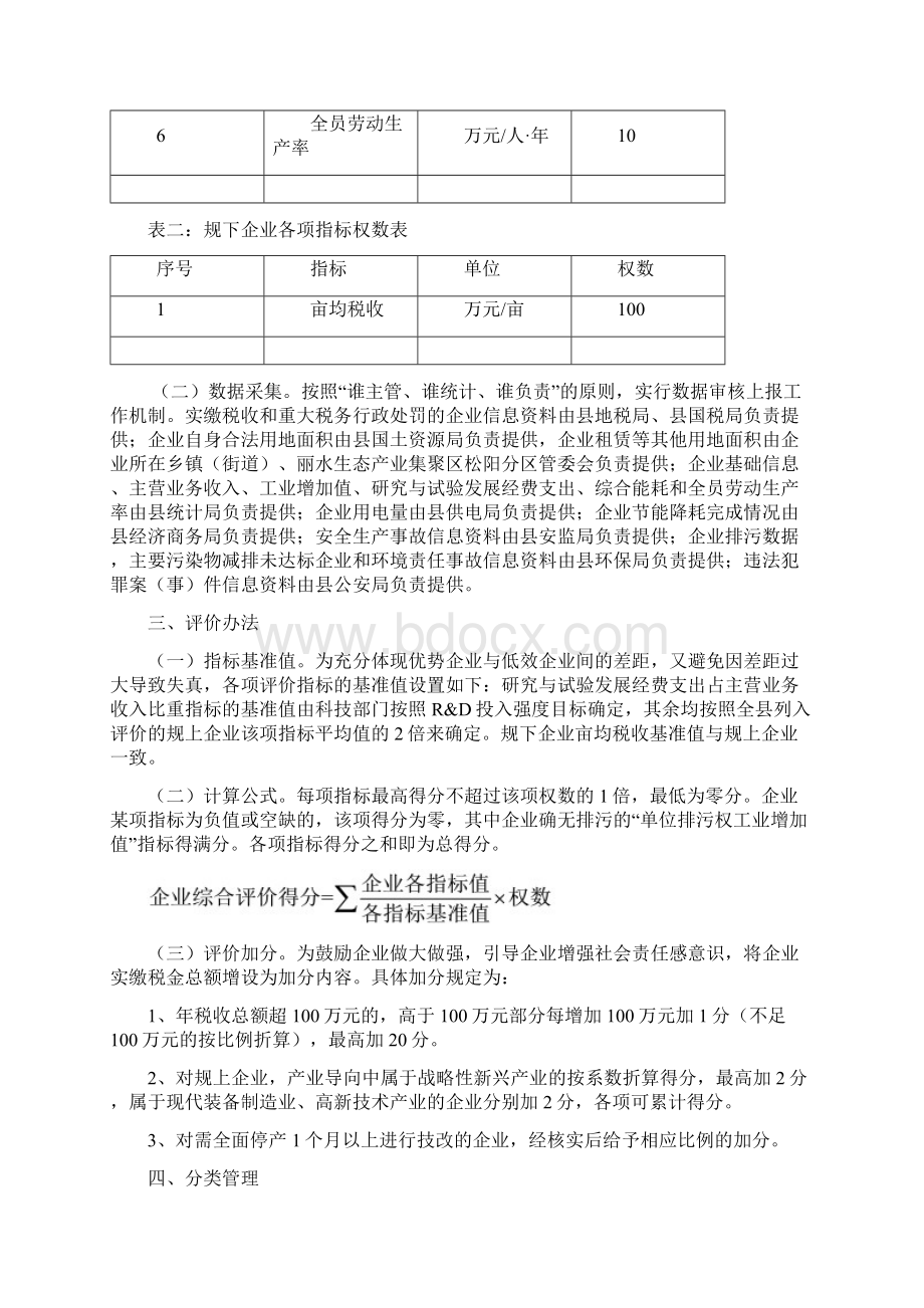 松阳县工业企业综合评价考核实施意见征求意见稿.docx_第2页