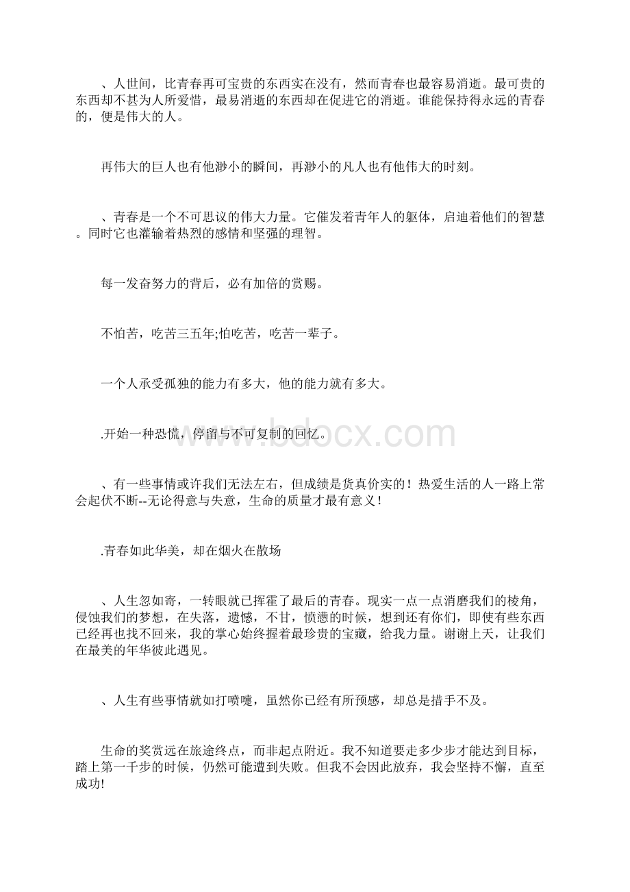 激励年轻人奋斗的话语励志句子.docx_第3页