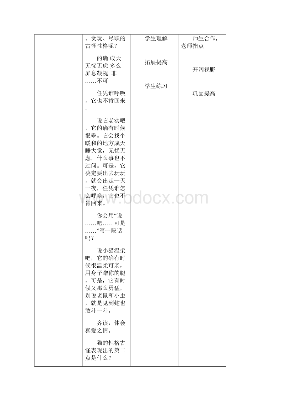 四年级下册语文教案13猫第二课时 人教部编版.docx_第2页