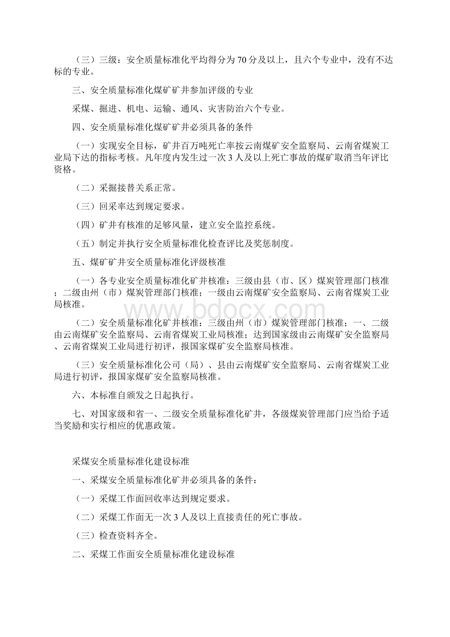 云南省煤矿矿井安全质量标准化.docx_第2页