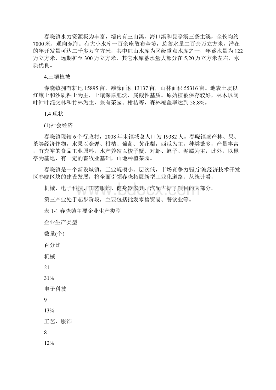 宁波市北仑区春晓镇总体规划.docx_第3页