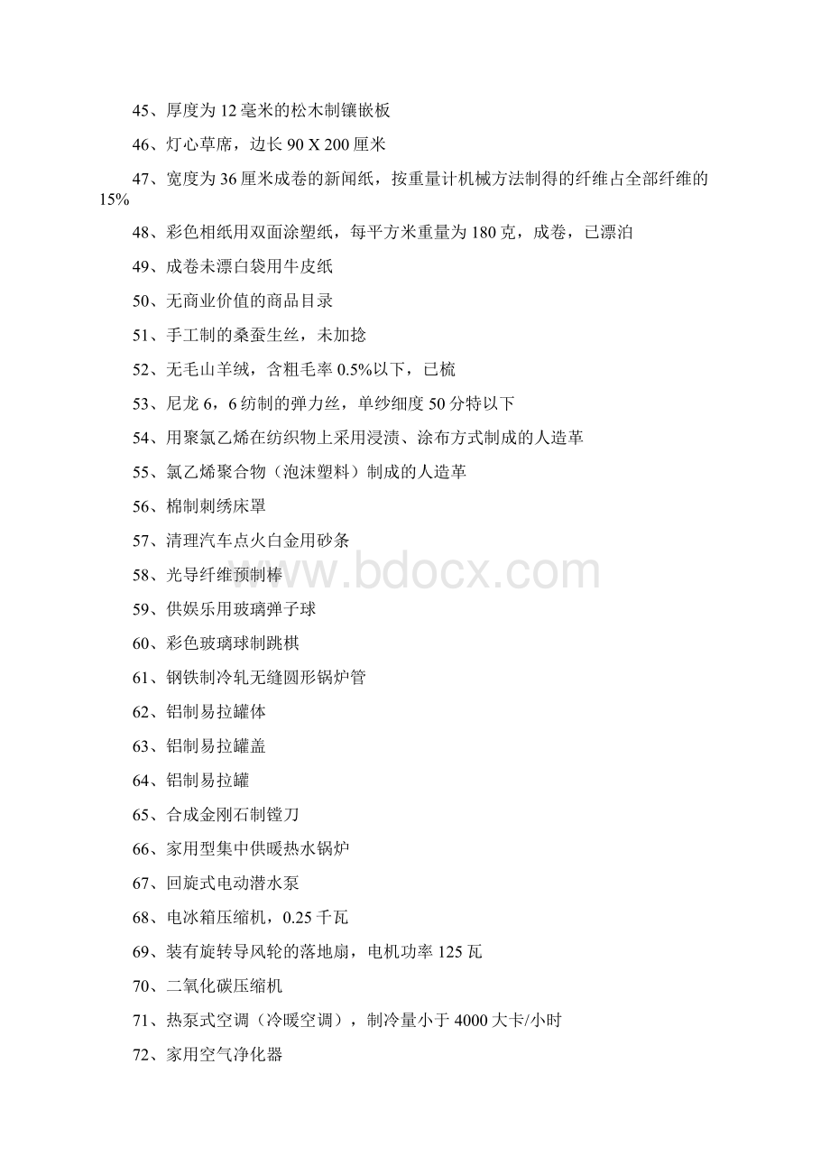 报关员考试编码题目及答案Word文档格式.docx_第2页